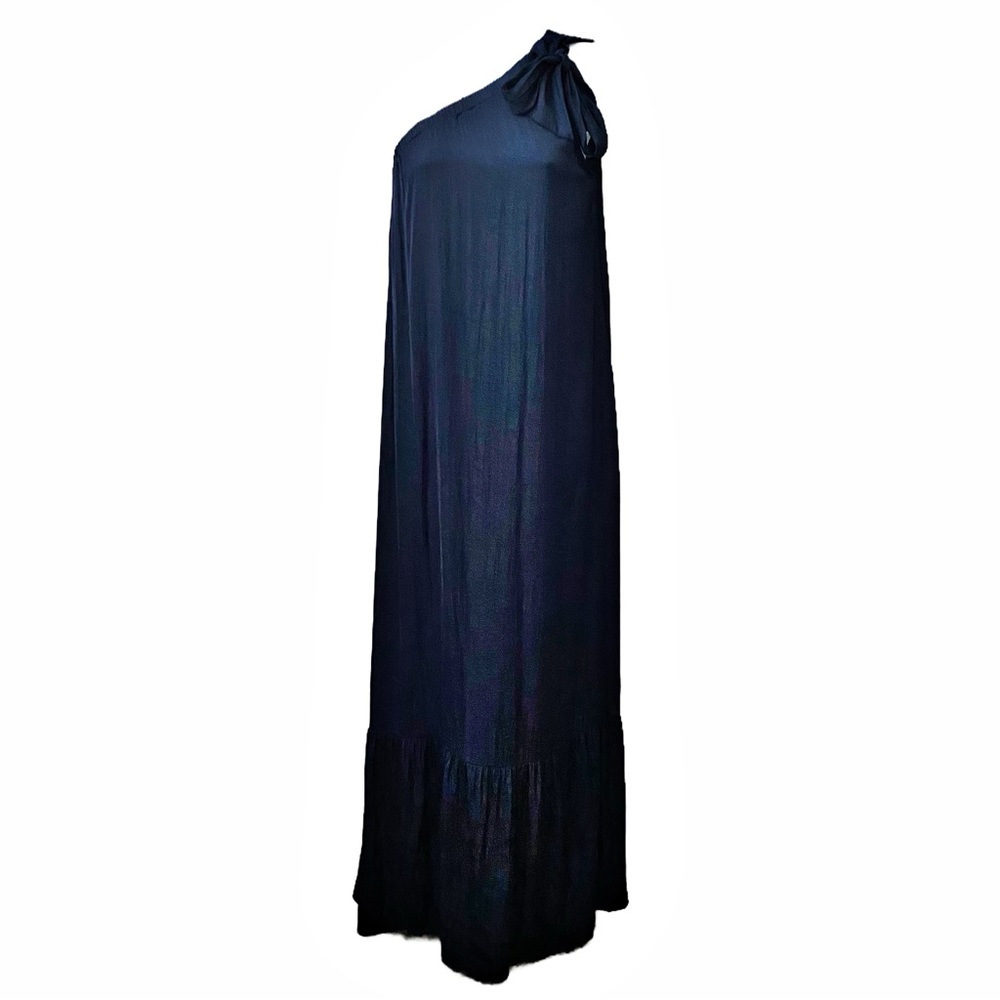 Evereve, Hadley One Shoulder Tie Maxi Tiered Dress